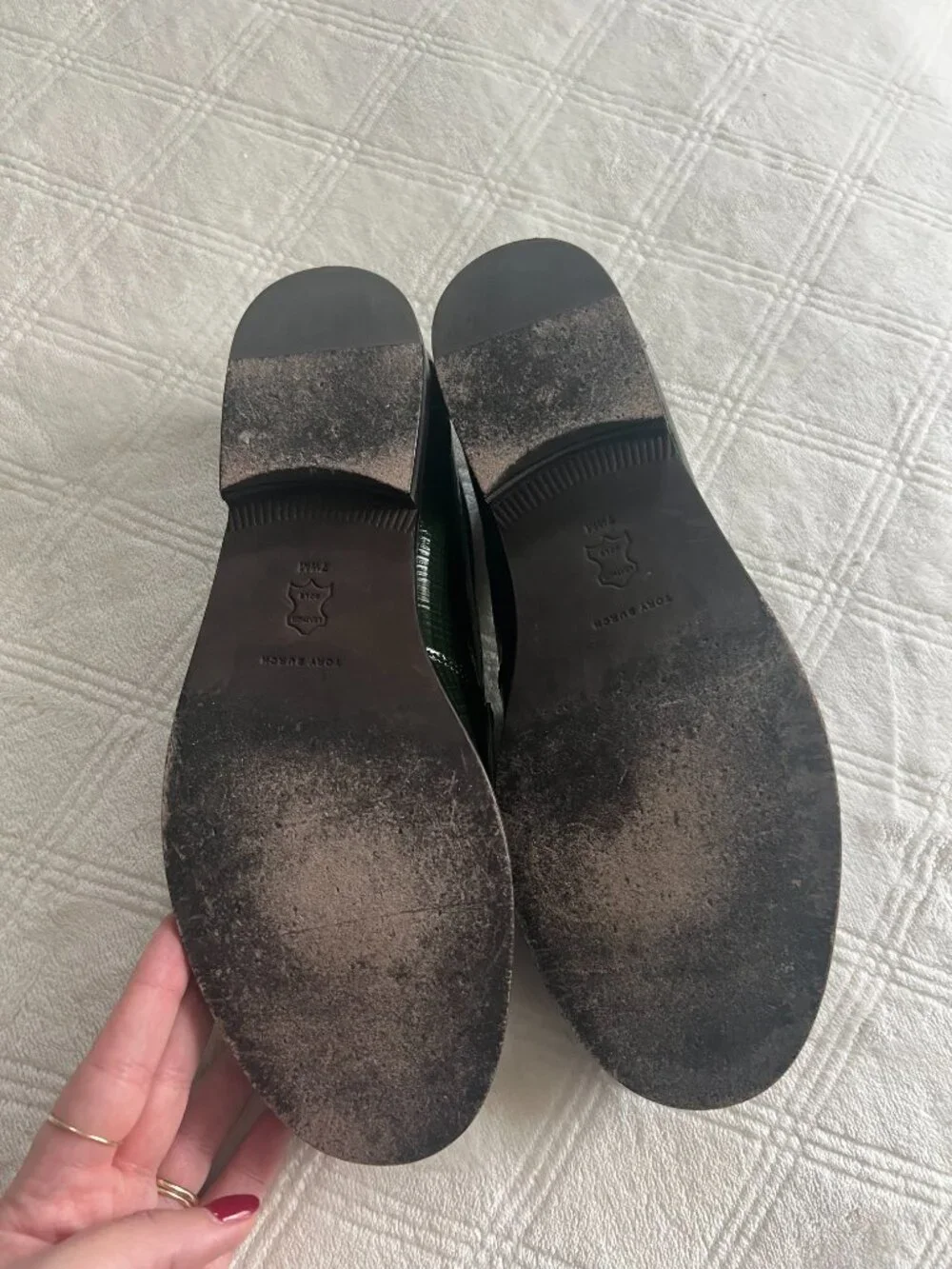 Tory Burch Classic Loafer Dark Everglade Size 7.5